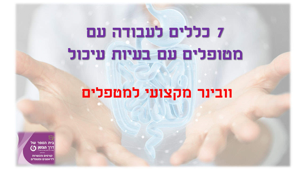 וובינר למטפלים - 7 הכללים - דרך הבטן